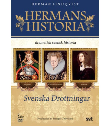 Hermans Historia - Svenska Drottningar - 3 DVD - NY