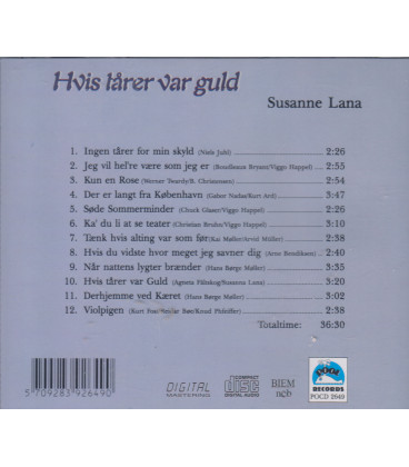 Susanne Lana – Hvis tårer var guld - CD - NY