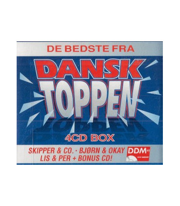 De Bedste Fra Dansk Toppen 4 CD Box - BRUGT