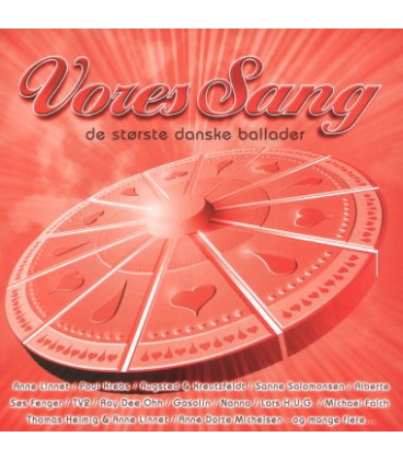 Vores Sang - De Største Danske Ballader - Rød - CD - BRUGT
