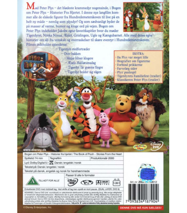 Peter Plys - Bogen om Peter Plys - Disney - DVD - BRUGT