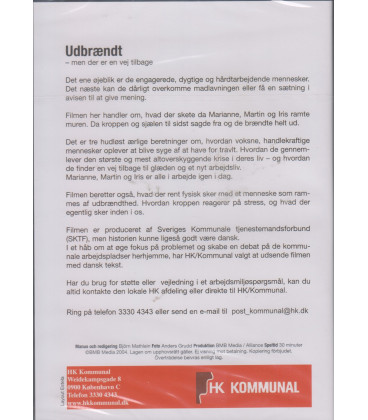 Udbrændt - men der er en vej tilbage - DVD - NY