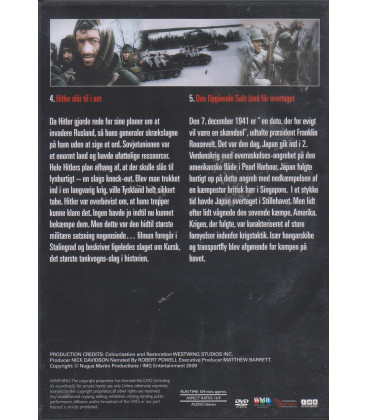 2. VERDENSKRIG I FARVER 3 - hitler slår til i øst... - DVD - BRUGT