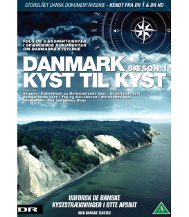 Danmark - Kyst til Kyst: Sæson 1 - 4 DVD - BRUGT