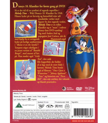 Melody Time (Walt Disney) - DVD - BRUGT