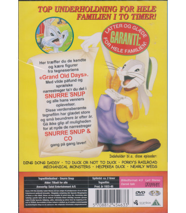 Snurre Snup & Venner - 2 timer underholdning - DVD - BRUGT
