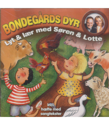 Søren & Lotte - Bondegårds dyr - CD - BRUGT