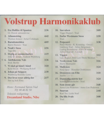 Volstrup Harmonikaklub - Opsamling fra bånd 1 og 2 - CD - BRUGT
