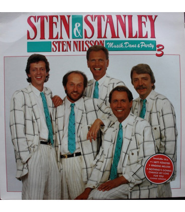 Sten & Stanley Med Sten Nilsson – Musik, Dans & Party 3 - CD - BRUGT