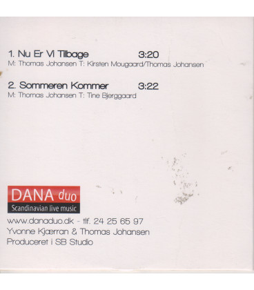 Dana Duo - Nu er vi tilbage - CD - Papcover
