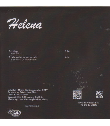 Kent Jakobsen - Helena - CD - NY - Papcover