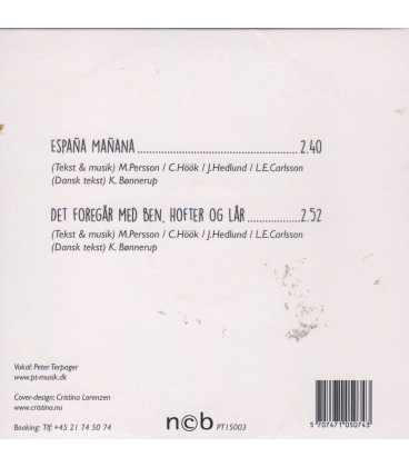Peter Terpager - Espana Manana - CD - NY - Papcover