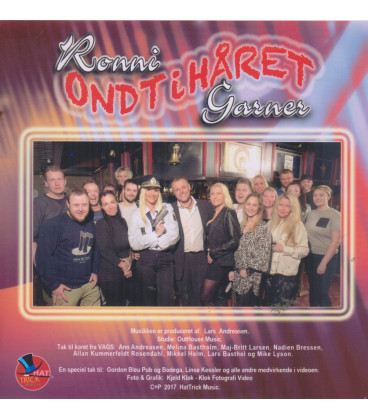 Ronni Garner - Ondt i håret - CD - NY - Single