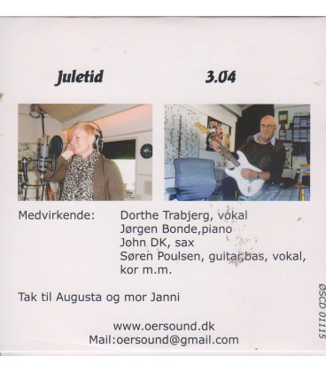 Søren & Øer Sound Band - Juletid - CD - NY - Papcover