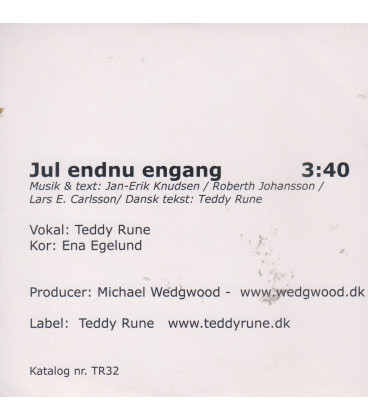 Teddy Rune - Jul endnu engang - CD - NY - Papcover