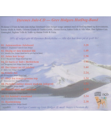 Grev Holgers Hotdog Band - Dyrenes Jule-CD - CD - BRUGT