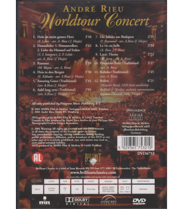 Andre Rieu - Worldtour concert - DVD - BRUGT