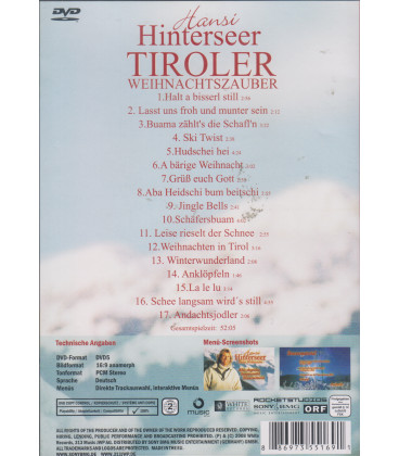 Hansi Hinterseer: Tiroler Weihnachtszauber - DVD - BRUGT
