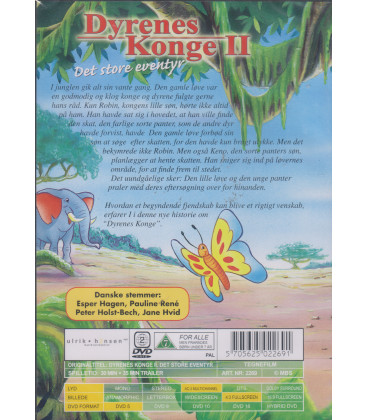 Dyrenes Konge 2 - Det store eventyr - DVD - BRUGT