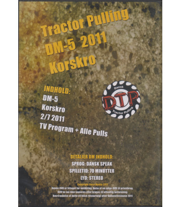 Tractor Pulling DM-5 2011 Korskro - DVD - BRUGT