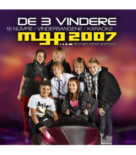 De 3 Vindere MGP 2007 - 16 Numre / Vindersangene / Karaoke DVD - CD - BRUGT