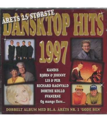 Årets 25 Største Dansktop Hits 1997 - 2 CD - NY