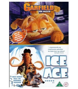 Garfield + Ice Age - 2 disc - DVD - BRUGT