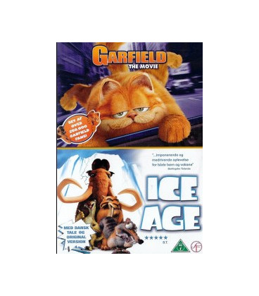 Garfield + Ice Age - 2 disc - DVD - BRUGT