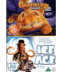 Garfield + Ice Age - 2 disc - DVD - BRUGT