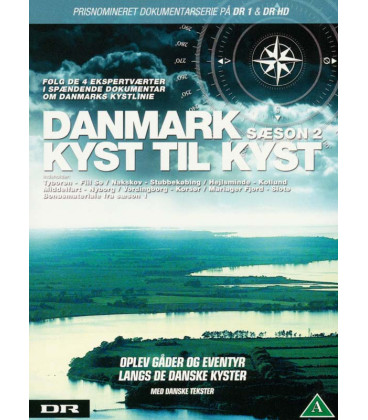 Danmark - Kyst til Kyst: Sæson 2 - 3 DVD - NY