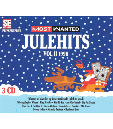 Most Wanted Julehits Vol II 1996 - 3 CD - BRUGT