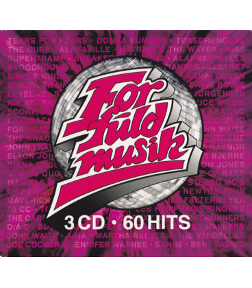 For Fuld Musik - 3 CD - 60 HITS - BRUGT