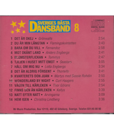 Sveriges Bästa Dansband 8/97 - CD - BRUGT