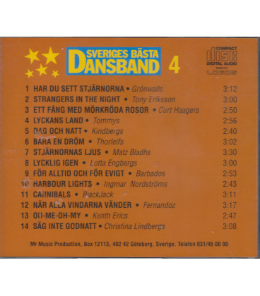 Sveriges Bästa Dansband 4/97 - CD - BRUGT