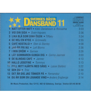 Sveriges Bästa Dansband 11/97 - CD - BRUGT