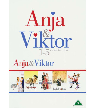 Anja & Viktor 1-5: Alle fem film i én boks - 5 DVD - BRUGT