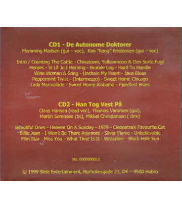 Fjordfestival 1999 - Danmarks Vildeste Festival - Live - CD - BRUGT