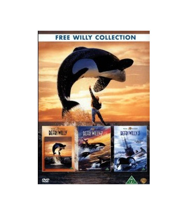 Befri Willy - Free Willy 1-3 - 3 DVD - BRUGT