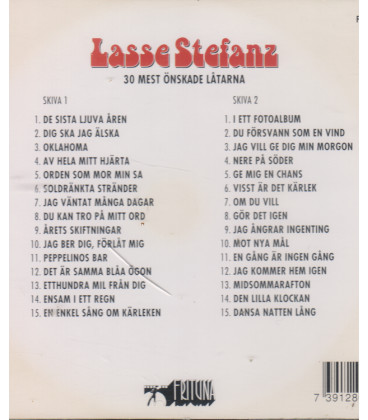 Lasse Stefanz - 30 mest önskade låtarne - 2 CD - BRUGT