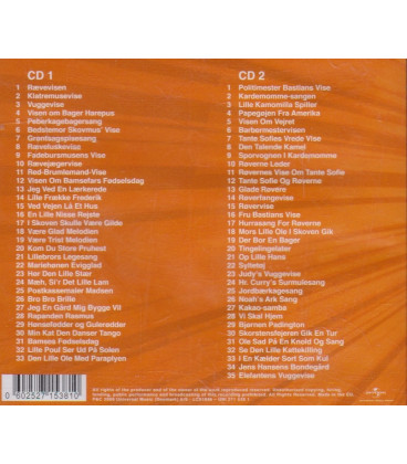 Alle tiders sange for børn - 2 CD - BRUGT