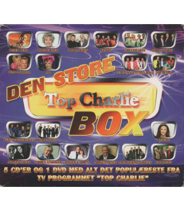 Den Store Top Charlie Box - 5 CD - 1 DVD - BRUGT