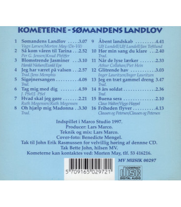 Kometerne - Sømandens Landlov - CD - BRUGT