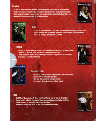 Danseskolen -1-5 - Lær at danse med Jens Werner - 5 DVD - NY