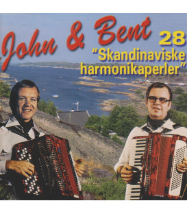 John & Bent (John Godtfredsen & Bent Vigg) - 28 skandinaviske harmonikaperler - CD - NY