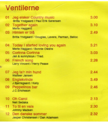 Ventilerne - Spil - de danser sgu - CD - BRUGT