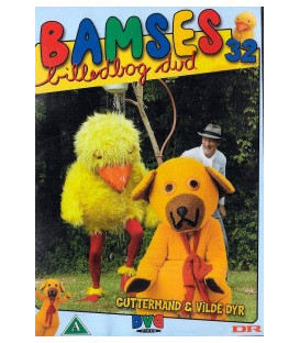 Bamses billedbog 32 - Guttermand & Vilde dyr - DVD - BRUGT