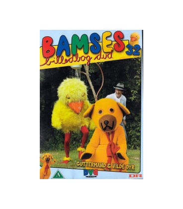 Bamses billedbog 32 - Guttermand & Vilde dyr - DVD - BRUGT