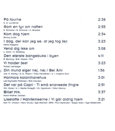 Tony´s - Til Party på Bromølle Kro 3 - CD - NY i foie