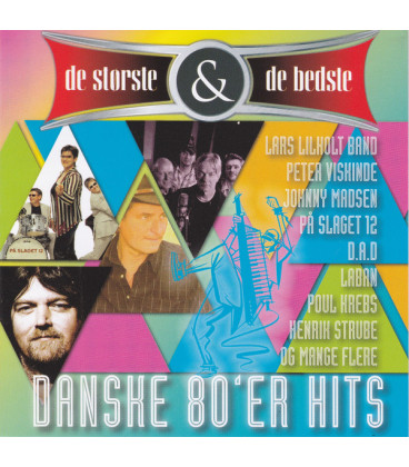 De Største & De Bedste Danske 80'er Hits - CD - BRUGT