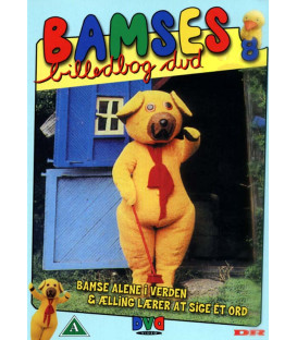 Bamses Billedbog 08 - Bamse Alene I Verden + Ælling Lærer At Sige Et Ord - DVD - BRUGT
